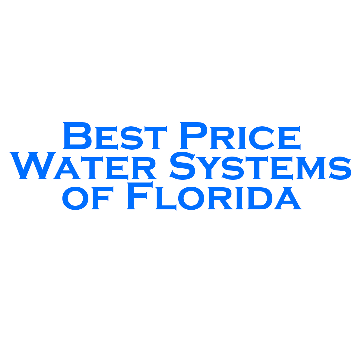 Best Price Water Systems of Florida-Jacksonville FL - Logo