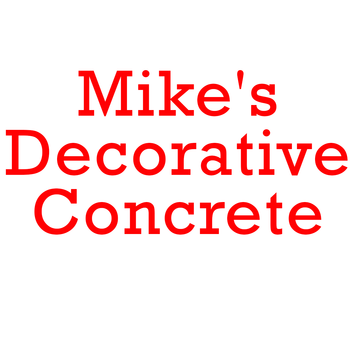 Mike's Decorative Concrete-Goshen IN - Logo