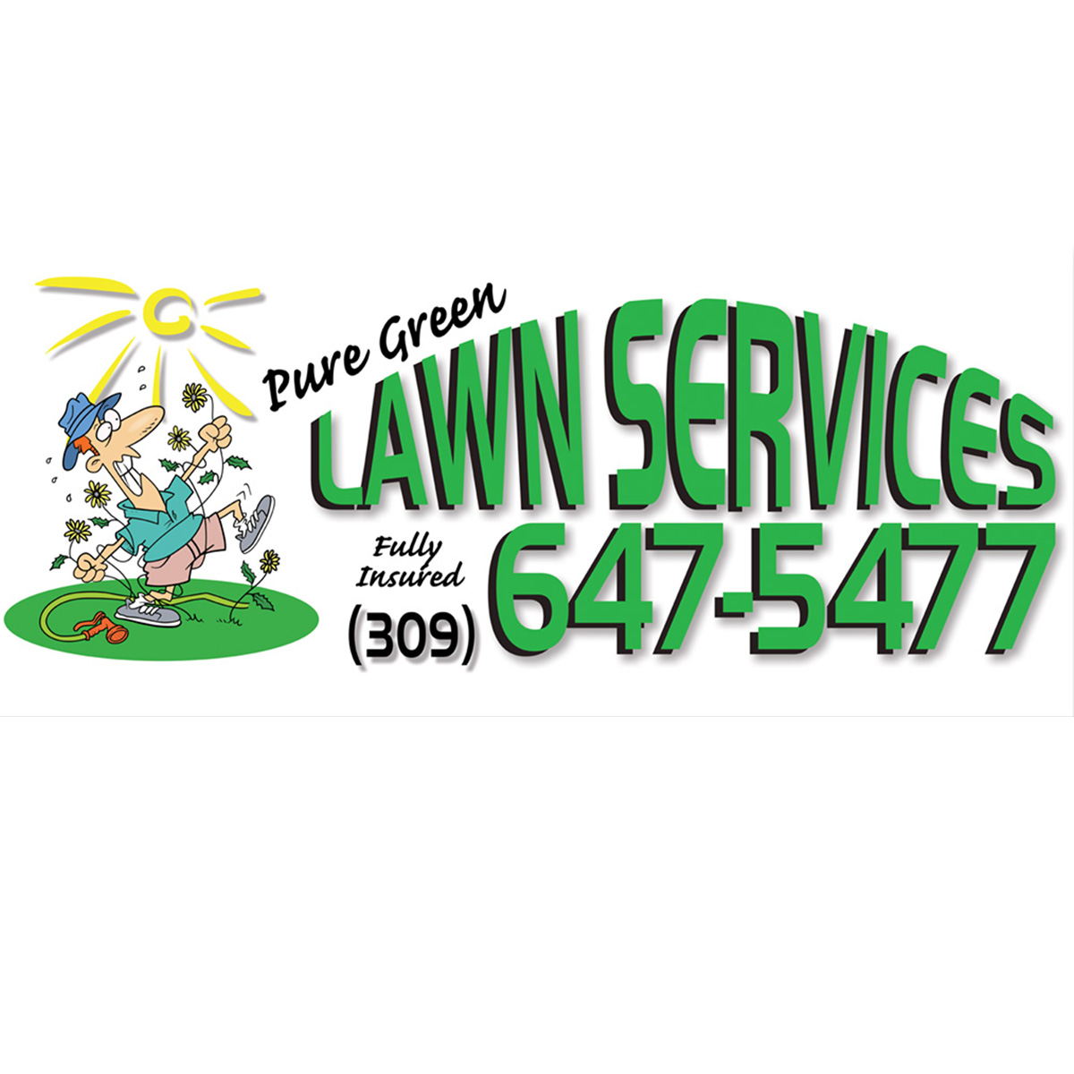 Pure Green Lawn Services-Canton IL - Logo